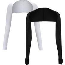 Cool Shawl Arm Covers 2-Pack Sun Protection with Finger Holes UV Protection Arm Covers for Golf