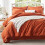 Burnt Orange Seersucker Comforter Set 7-Piece 1