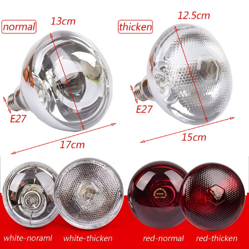 Infrared Heat Lamp Bulb 100W Red 5000H 1