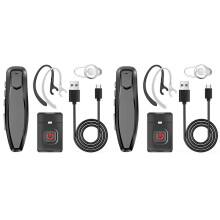 2 auriculares inalámbricos Bluetooth PTT para walkie-talkie con manos libres y conector K para micrófono -888S K5