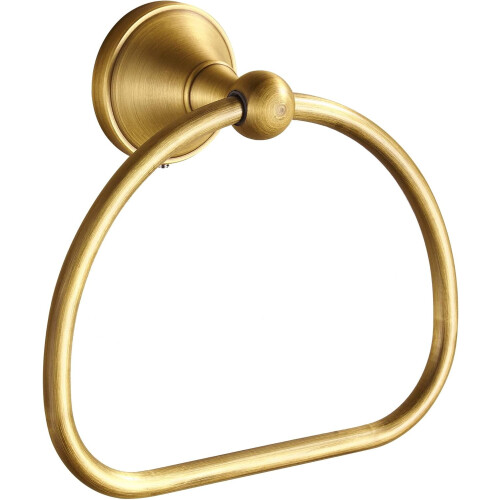 Antik handduksring i mässing med 180 rotation