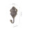 Gardinkroker i bronse-sinklegering med rosedesign 2