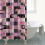 Αδιάβροχη κουρτίνα ντους με floral εκτύπωση 72"x72" 4
