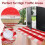 Red Plaid Hallway Runner Rug 2x4 ft 8