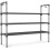 3-Tier Shoe Rack with 5 Hooks, Stackable & Free-Standing, Compatible with Small Spaces, Dorm, Entryway, Garage – Grey 8