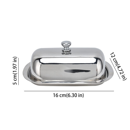 Burriera in acciaio inox con coperchio 2