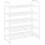 5-Tier Stackable Shoe Rack, Expandable & Adjustable Shoe Organizer Storage Shelf, Wire Grid, White 1