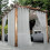 Cortina de voile transparente para área externa, impermeável, com ilhós, cinza, 130 x 272 cm (51 x 107 polegadas), 1 painel. 1