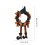 Ghirlanda di Halloween con gambe per la porta 3