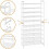 5-Tier Stackable Shoe Rack, Expandable & Adjustable Shoe Organizer Storage Shelf, Wire Grid, White 5