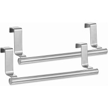 Barre porte-serviettes à suspendre sous un meuble, en acier inoxydable, 35,5 cm (14 pouces), lot de 2