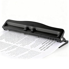 Adjustable 4-Hole Punch for 10 Sheets, Portable Manual Paper Punch, Universal Hole Puncher for Office – 11.4 x 2.6 x 2.2 in