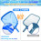 Pond Skimmer Net with Telescopic Aluminum Pole (2 Pack) 5