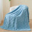 Super Soft Blue Flannel Fleece Throw Blanket 2