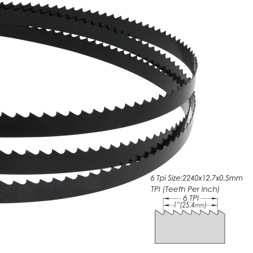 1 τεμάχιο 22 λεπίδες πριονοκορδέλας 40x12,7x0,5 χιλ. 6 λεπίδες πριονοκορδέλας TPI 2