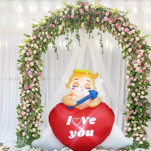 Inflatable Valentine's Day Hearts – Romantic Indoor/Outdoor Decor for Anniversary, Wedding & Party – Compatible with All Pumps