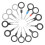 Worgeous 14 Pcs Extractor Electrical Disconnect Pliers Ejector Tools 6