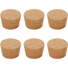 6 große Korken (4,3–5,1 cm), Flaschenverschlüsse, konische Korken, Einmachglasdeckel, Holzstopfen