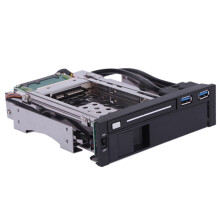 USB 3.0 dual-bay hardeschijfbehuizing voor 3,5" en 2,5" schijven, compatibel met III Caddy