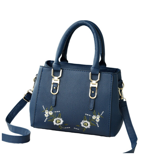 Δερμάτινες τσάντες Crossbody για γυναίκες μόδας με κέντημα στο πάνω μέρος με λαβή Satchel