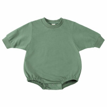 Body infantil para bebês e crianças pequenas, ideal para outono e primavera, com estampa fofa. Macacão curto de manga comprida com botões, na cor