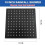 Mat sort regnbruserhoved 12x12 tommer 2