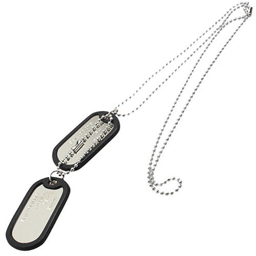 harmtty Άνδρες Γυναικεία Cool Dog Tag Μενταγιόν Κολιέ με Χάντρες Πουλόβερ Αλυσίδα