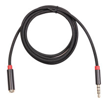 Predlžovací kábel pre slúchadlá, 3,5 mm Aux jack extender, 2 m audio kábel samec-samica pre TV slúchadlá, notebook, telefón, stereo