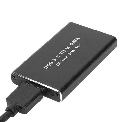 Θήκη MSATA σε USB3.0 SSD για εξωτερικό σκληρό δίσκο, προσαρμογέα θήκης αποθήκευσης για