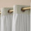Talia Double Layer Curtains 52x84 in Cloud Grey 4