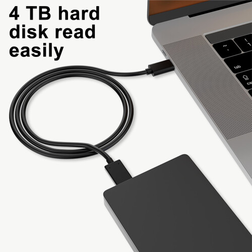 Cable de disco duro USB3.0TPE estable, cable de conversión USB3.1 Tipo-C a USB3.0 Micro B de alta velocidad para el hogar. 1