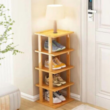Étagère à chaussures en bambou à 5 niveaux, organisateur vertical
