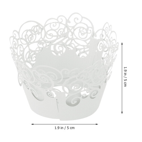 Edging Design Cupcake Liner Set for Special Occasions 60Pcs 9x3.7in 1