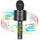 Bluetooth Karaoke Microphone Speaker Combo Black 1