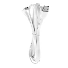 Nabíjecí kabel pro Arlo Pro, Arlo Pro2, plochý kabel z hliníkové slitiny odolný proti povětrnostním vlivům, 2 m a 6 stop (bílý)