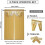 Amore Curtains 5-piece set 54x84 inch gold 2