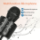Bluetooth Karaoke Microphone Speaker Combo Black 3