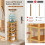 Sapateira de bambu com 5 níveis e organizador vertical. 7