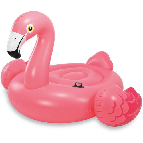 Inflatable Flamingo Ride On Pool Float, 56" x 54" x 38"
