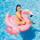 Inflatable Flamingo Ride On Pool Float, 56" x 54" x 38" 2