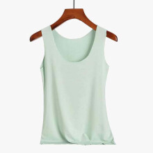 Tops tankini streetwear femininos, regatas femininas de cor sólida, sem mangas, com decote redondo e modelagem solta, ideais para o verão.