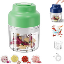 Draadloze elektrische knoflookhakker, 4/6 roestvrijstalen messen, oplaadbare mini-foodprocessor – geschikt voor alle keukens