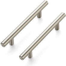 Poignées de meuble en nickel satiné, 15 cm (6 po), paquet de 25