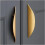 Brushed Gold Cabinet Pulls 4 pcs 3.8 inch center 1