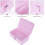 Metal Hinged Tin Box Rectangular Pink Storage Box Desktop Empty Box Stationery Sundries Box Container Home Organization Accessories 8