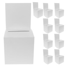 Weiße Papier-Losboxen 30x15x15cm (10 Stück)