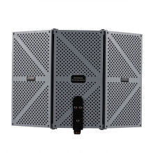 3-Door Professional Pop Filter with Isolation & Density Wind Screen, Compatible with Microphones