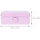 Metal Hinged Tin Box Rectangular Pink Storage Box Desktop Empty Box Stationery Sundries Box Container Home Organization Accessories 3
