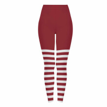 Dámske pruhované jogové nohavice s flísovou podšívkou – mliečne hodvábne, dvojito česané, slim fit legíny na behanie, S-3XL, viacfarebné