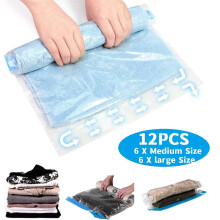 Sacs de rangement sous vide, sacs de compression pour vĂŞtements, accessoires de voyage, sacs de rangement sous vide enroulables pour le voyage